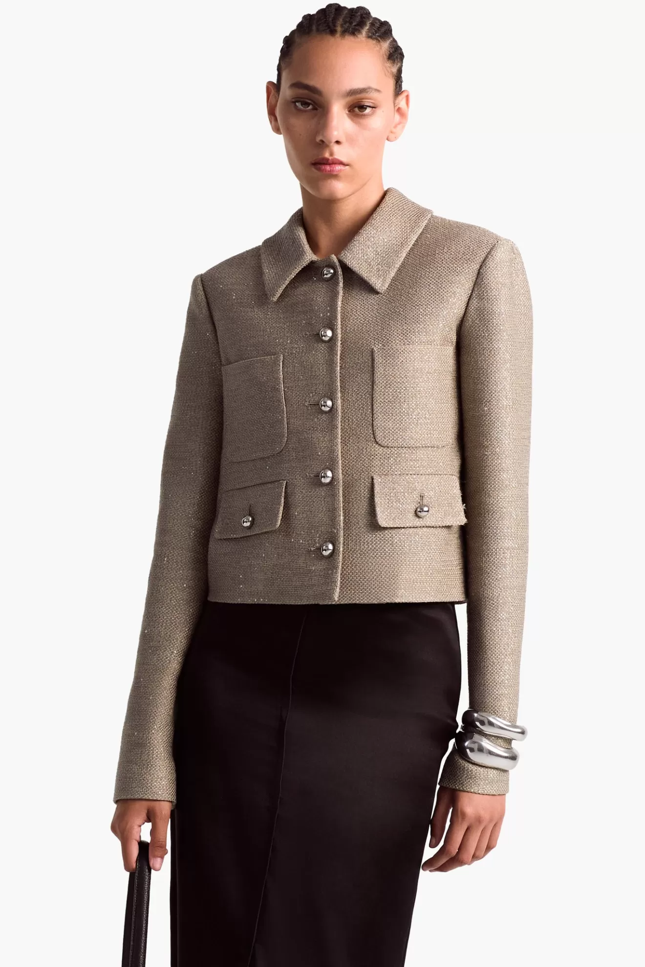 Cheap Altuzarra Astley Jacket SmokedGlass