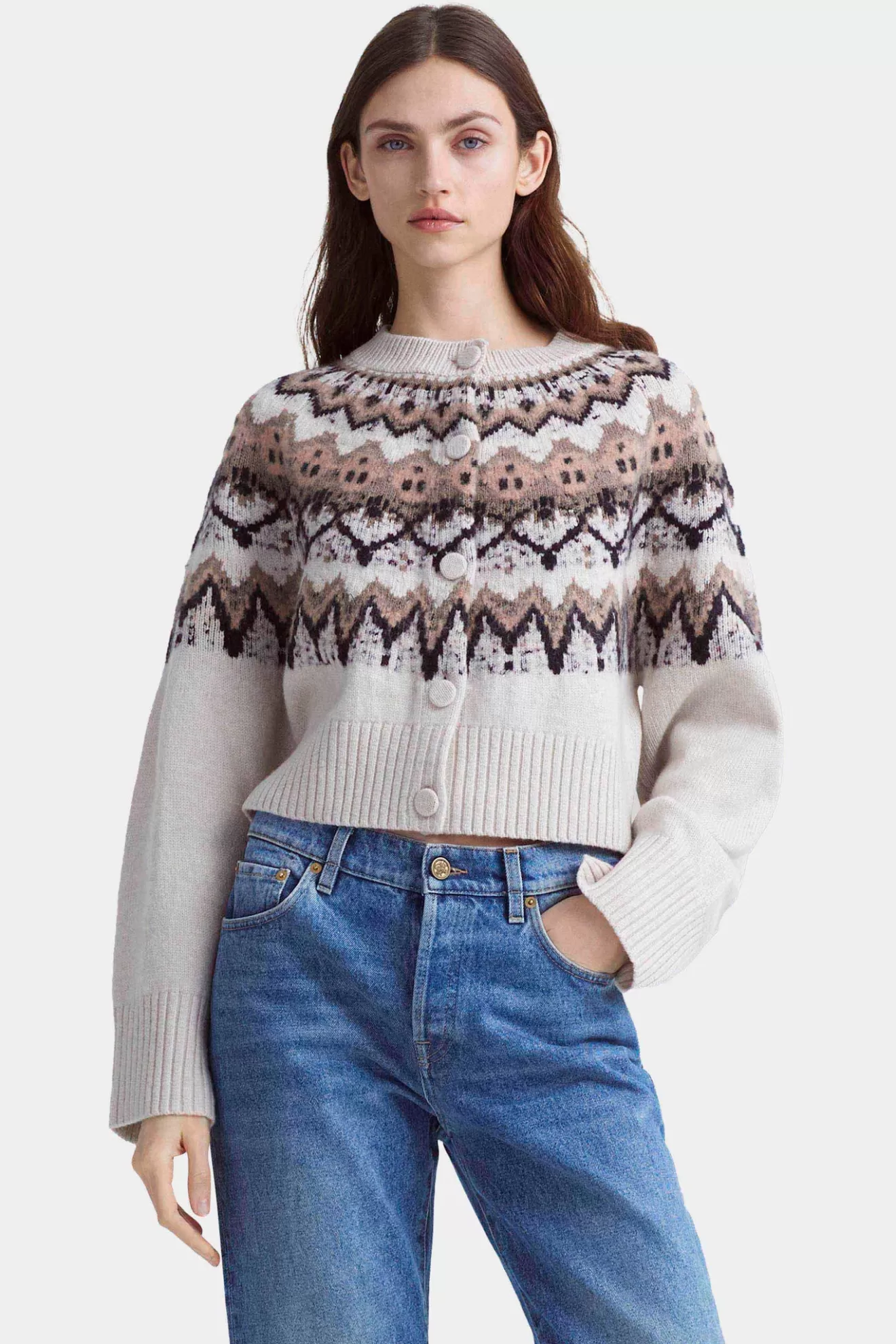 New Altuzarra Barnum Sweater IvoryFairisle