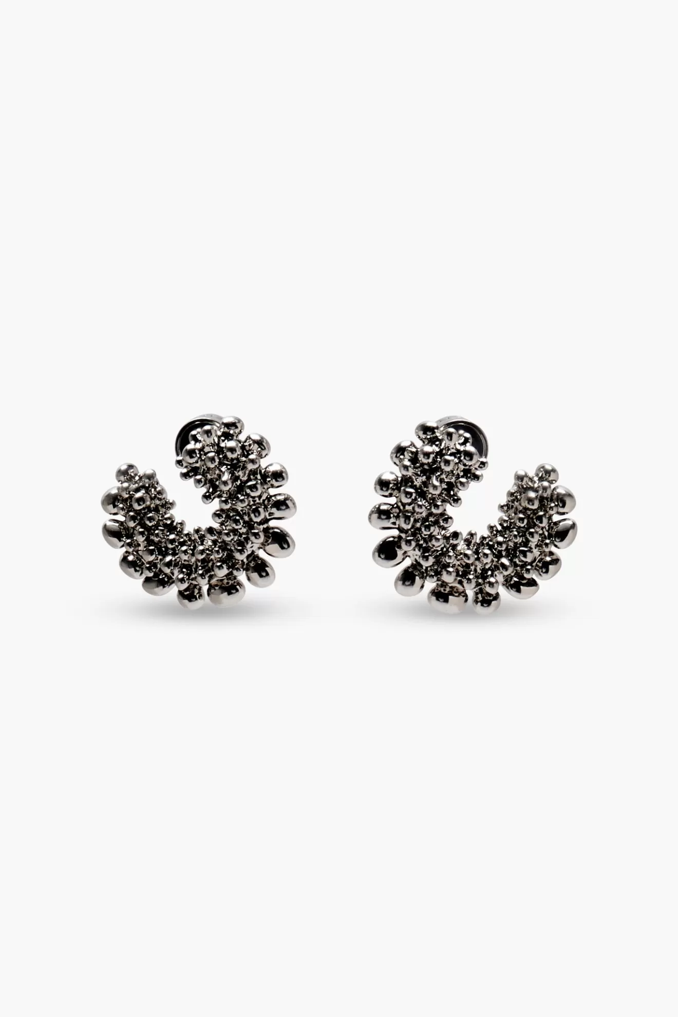 Shop Altuzarra Beaded Huggie Earring ShinySilver