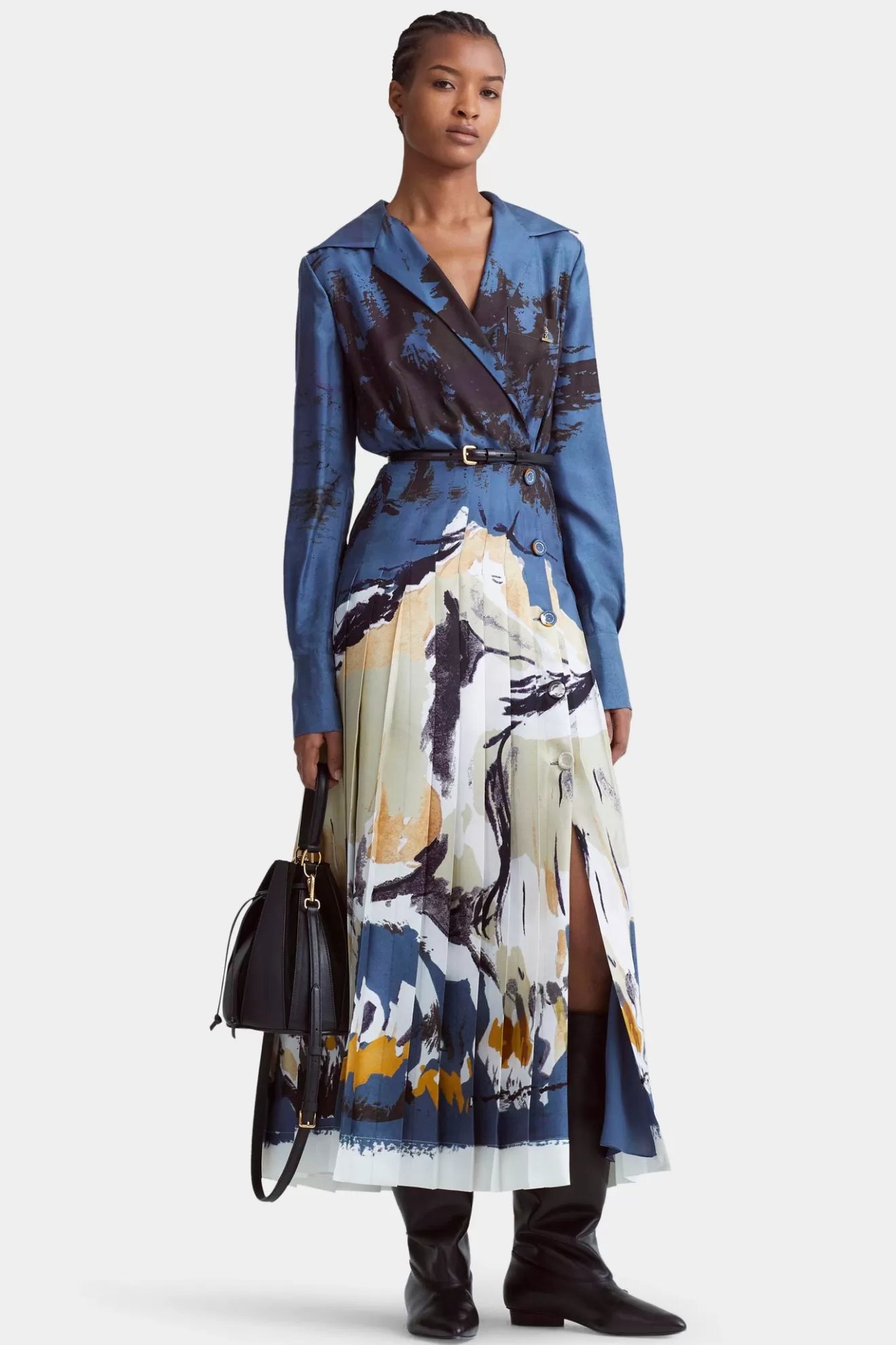 Discount Altuzarra Geraldine Dress SteelBlue