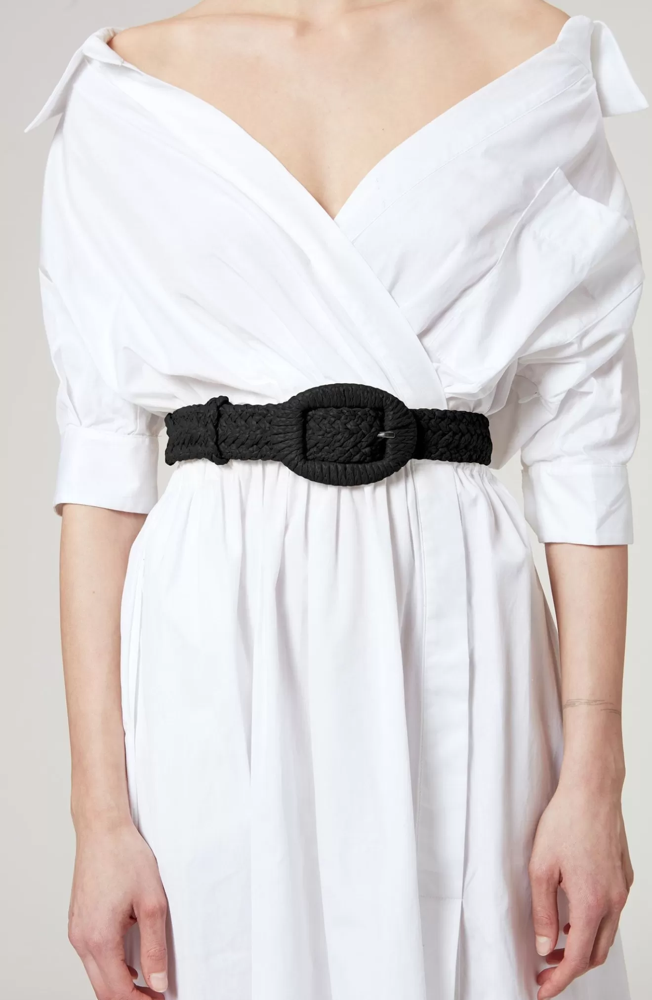 Outlet Altuzarra Raffia Belt Black