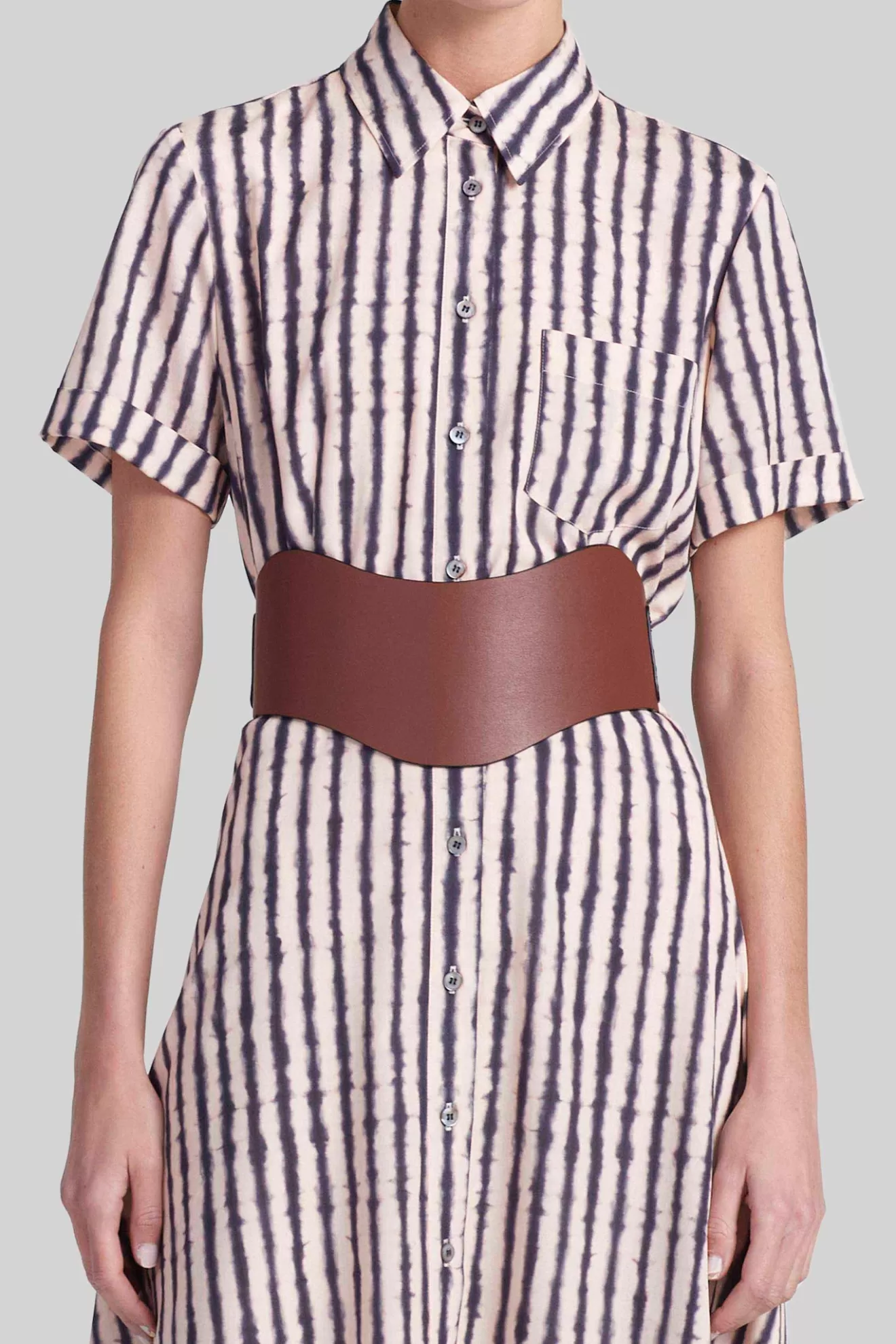 Outlet Altuzarra Reversible Corset Belt Black/Woody