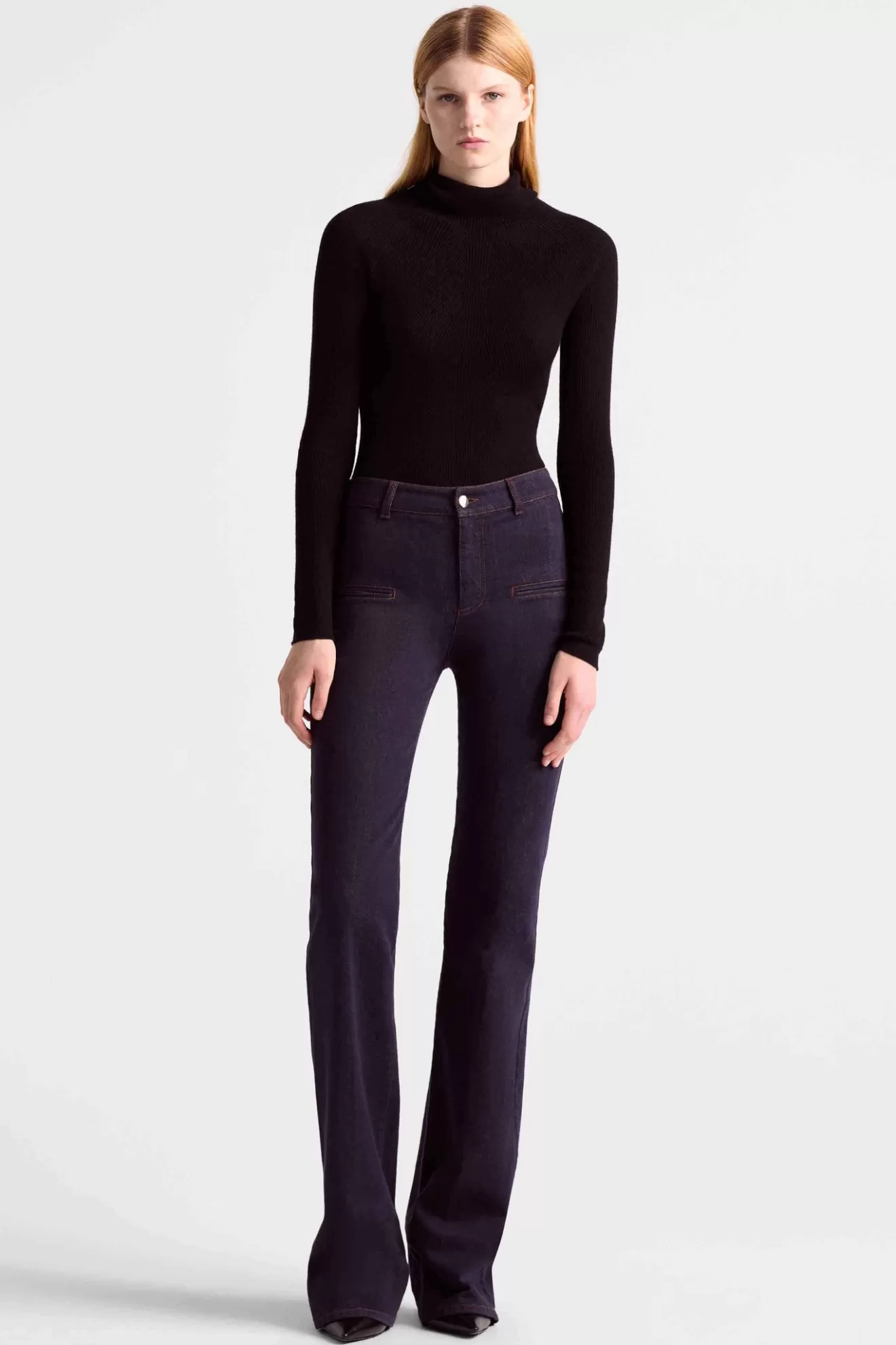 New Altuzarra Serge Denim Pant BerryBlue