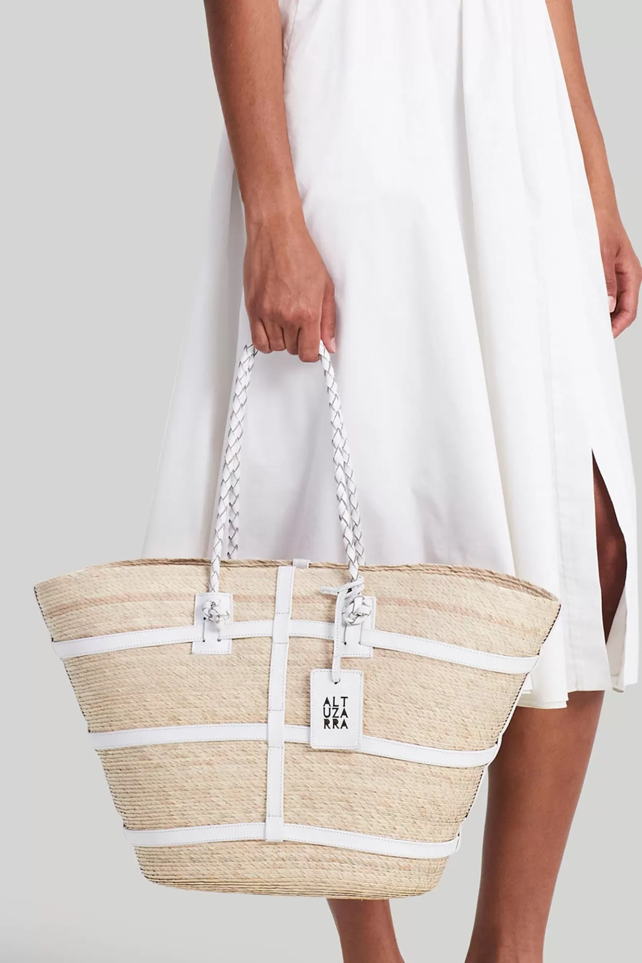 Fashion Altuzarra Watermill' Bag Large Natural/White